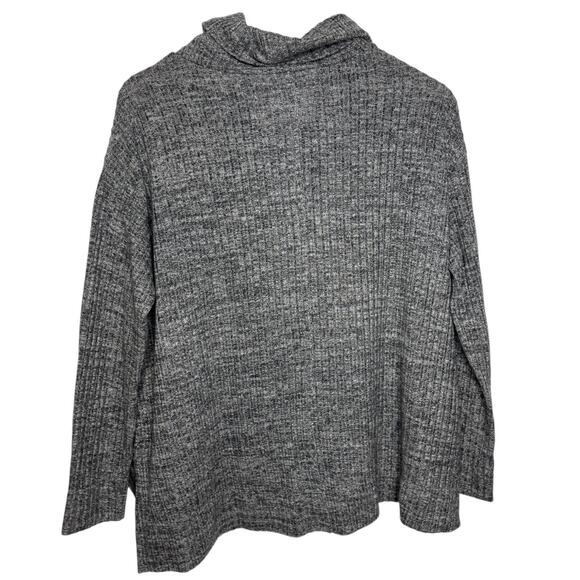 MAEVE Cowl Neck Long Sleeve Grey Shirt SZ SMALL - Picture 3 of 9